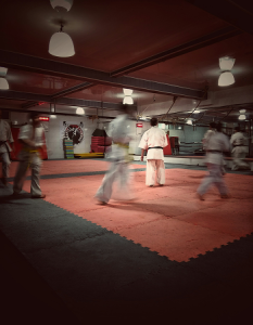 Entraînement de karaté